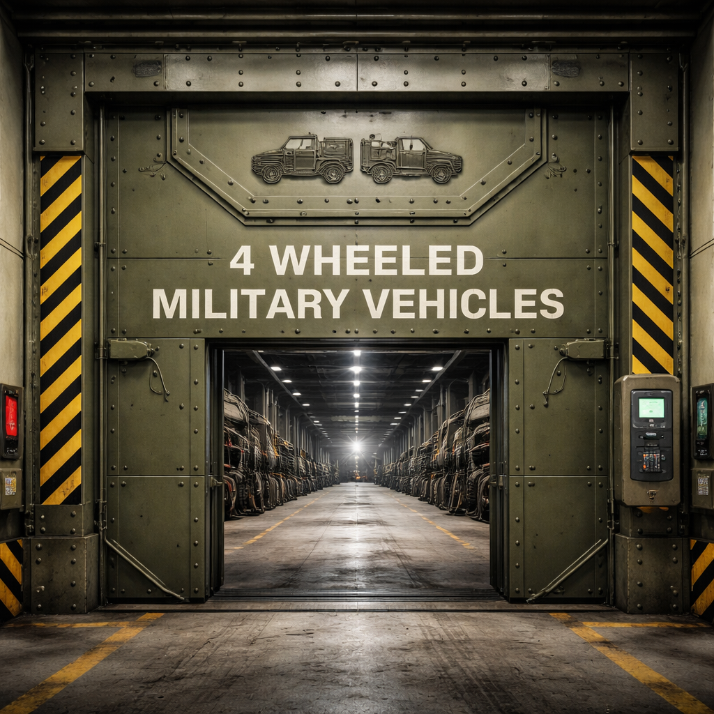4 Wheeled Military Vehicles.