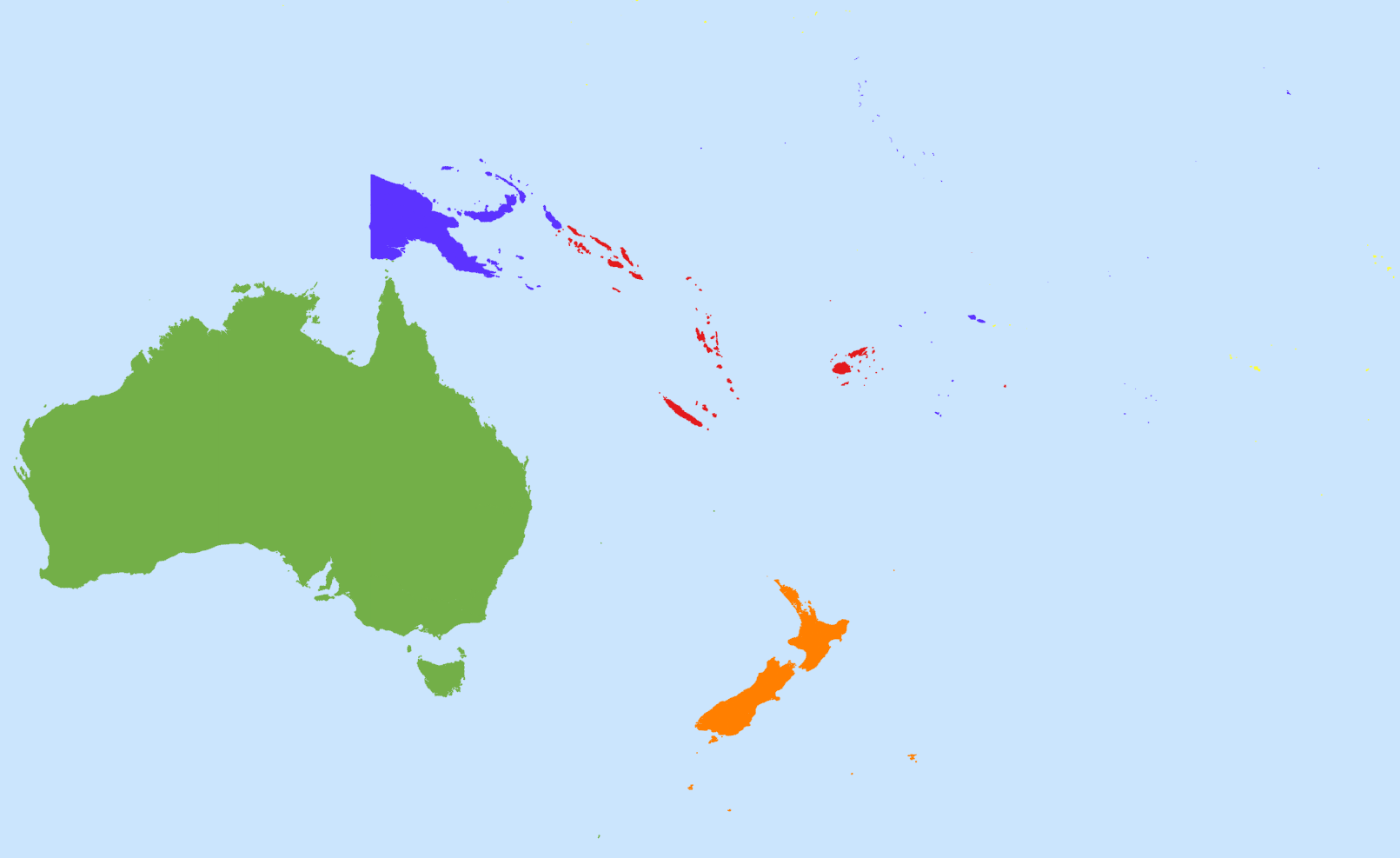 Oceania Map