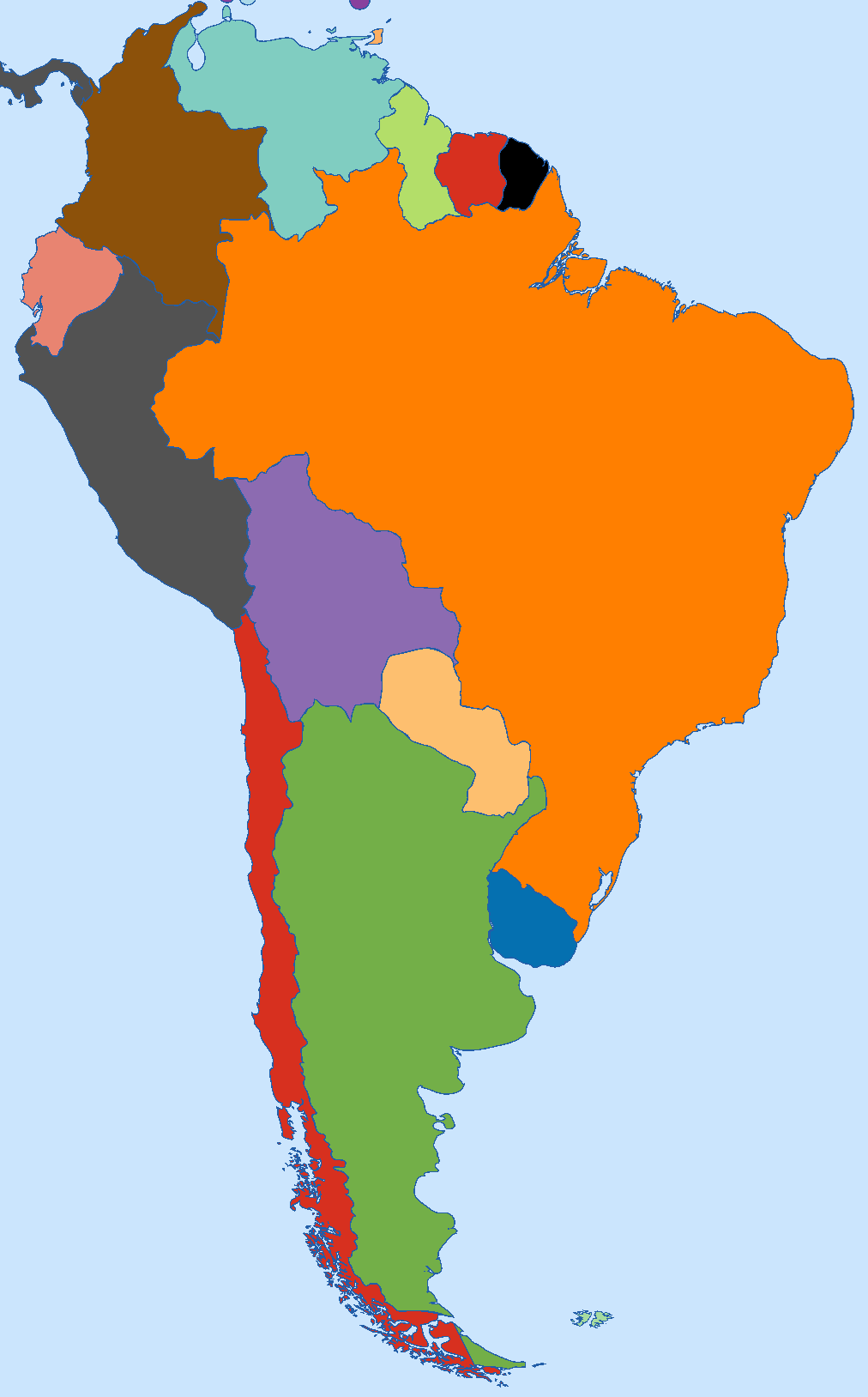 South America Map