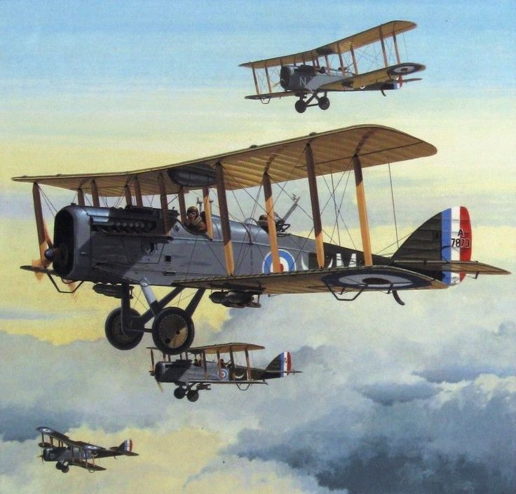 Airco DH.4 - Airco DH 4 by Brian Knight Ww1 aircraft, Vintage aircraft, Aircraft art