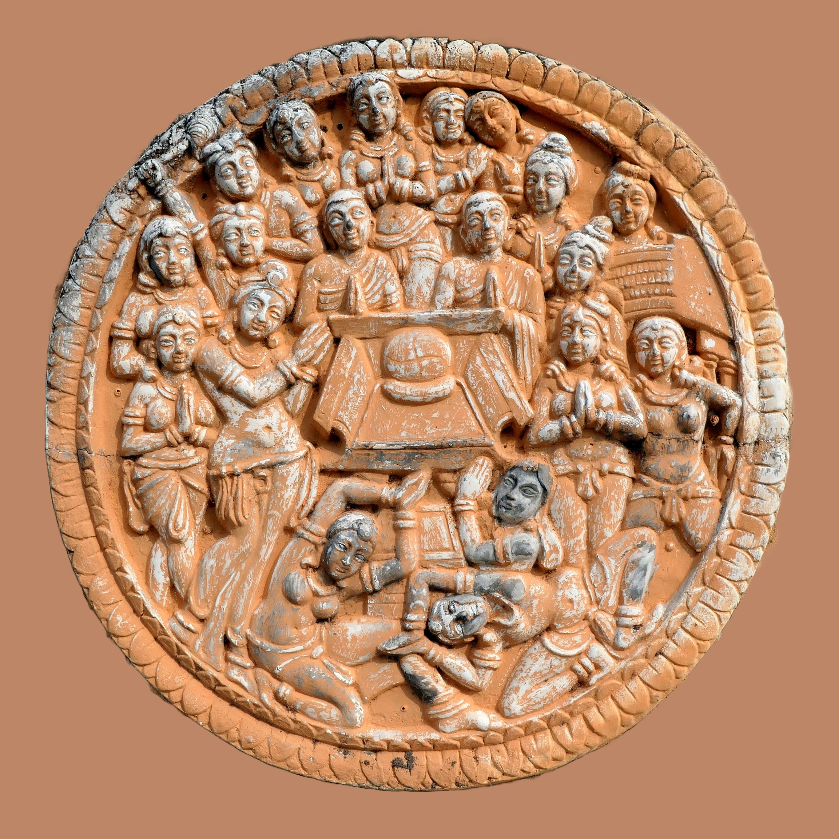 Ajātasattu visits the Buddha
