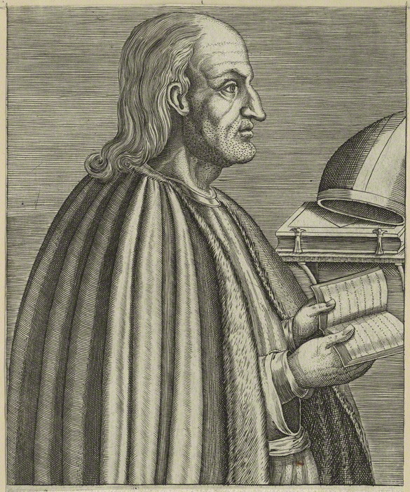 Late-Sixteenth-Century Engraving of Anselm