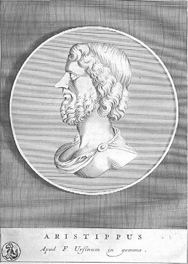 Aristippus of Cyrene Portrait Engraving
