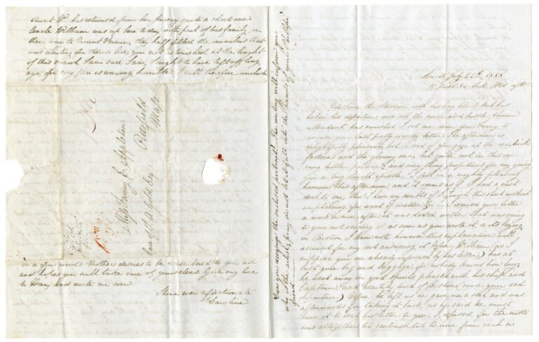 Caroline Frances Appleton to Fanny Appleton, 28 June 1835 (fde 4 dc 16-ecd 8-4 e 44-bf 4 b-0 b 749 cbe 1 c 6 a)