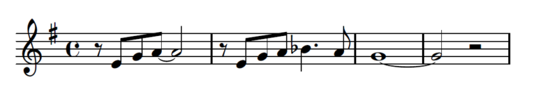 Blue note example