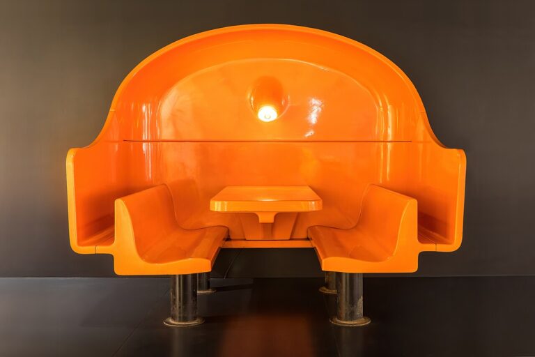 Table-banquette by Annie Tribel - Design Museum Brussels Belgium