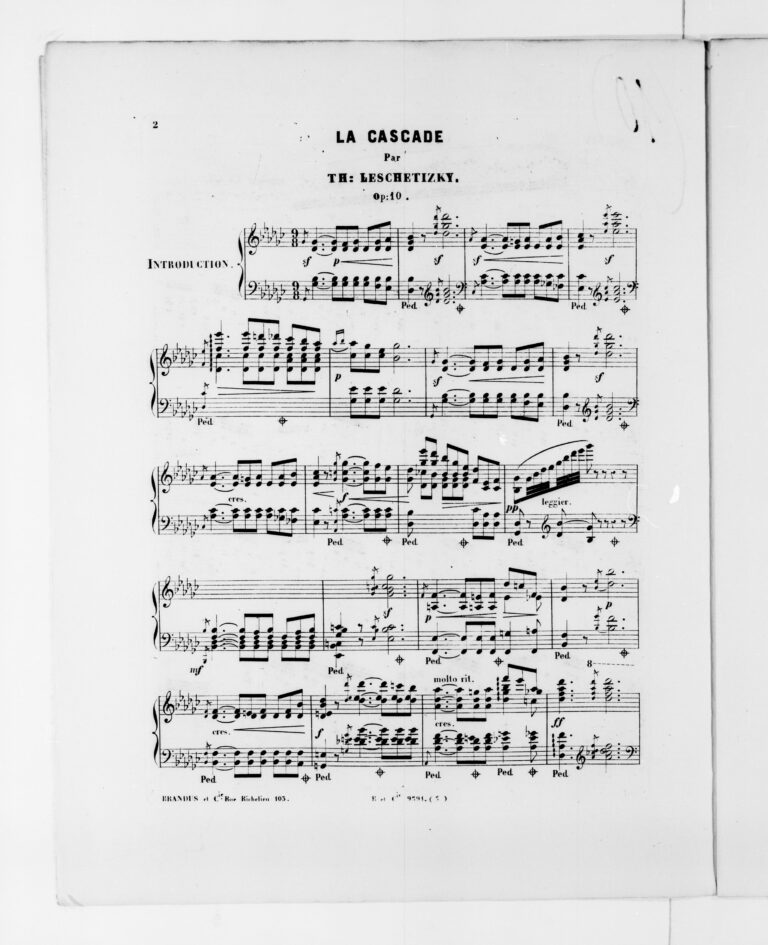 Mus e musical 12 Compositions favorites pour le piano par Th Leschetizki