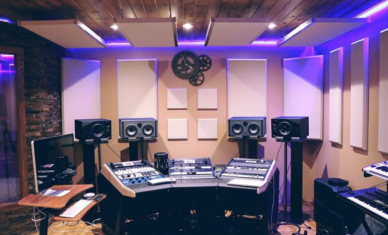 Recording studio console for DAW work