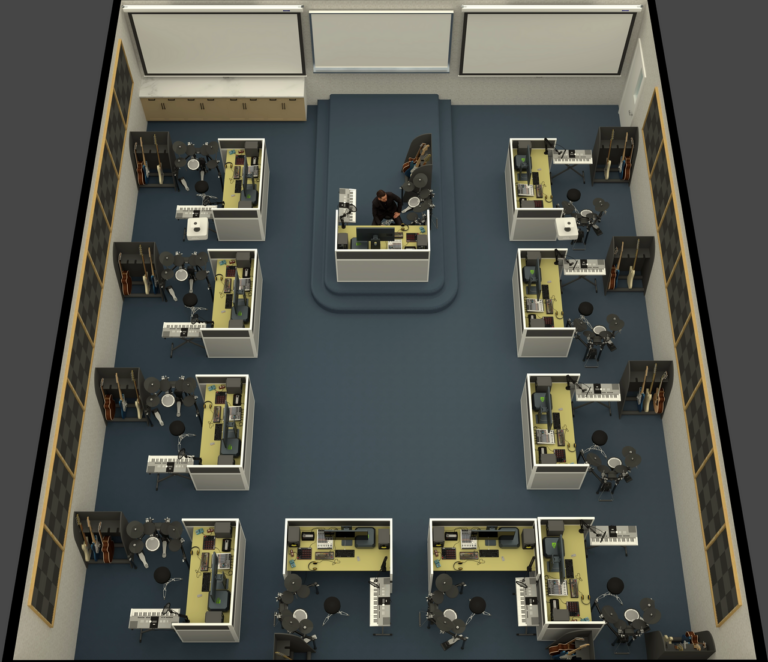 Digital audio workstation classroom