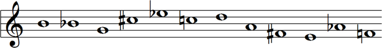 Example tone row