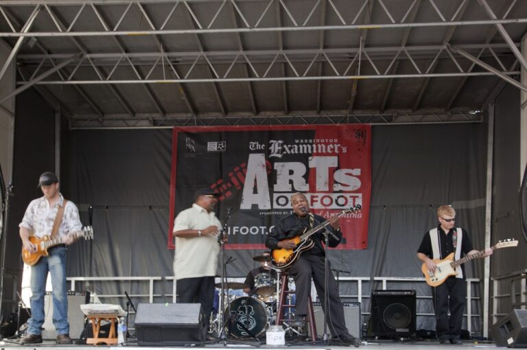 Live musical performance at the Arts on Foot Festival
