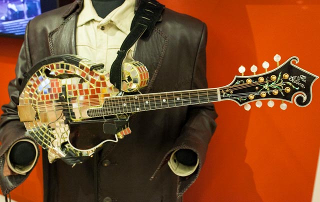 Musical instruments on display at the MIM