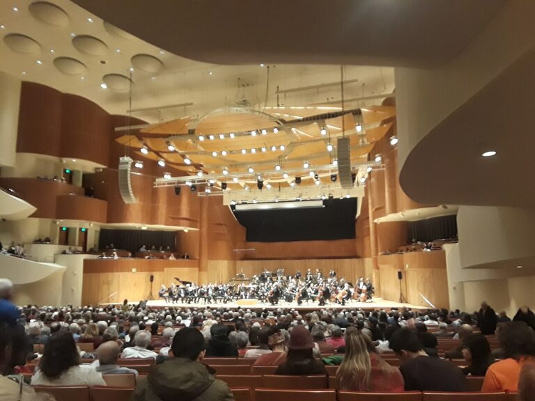 Interior of Meyerhoff Symphony Hall prior to a performance by the Baltimore Symphony Orchestra