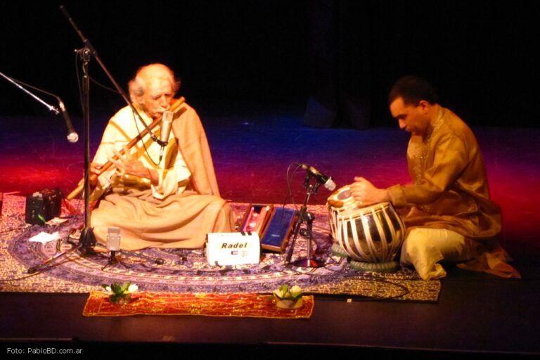 A classical Indian music performance