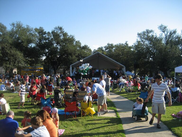 Palmer Park Concert 11 Oct 2008 Crowd Stage