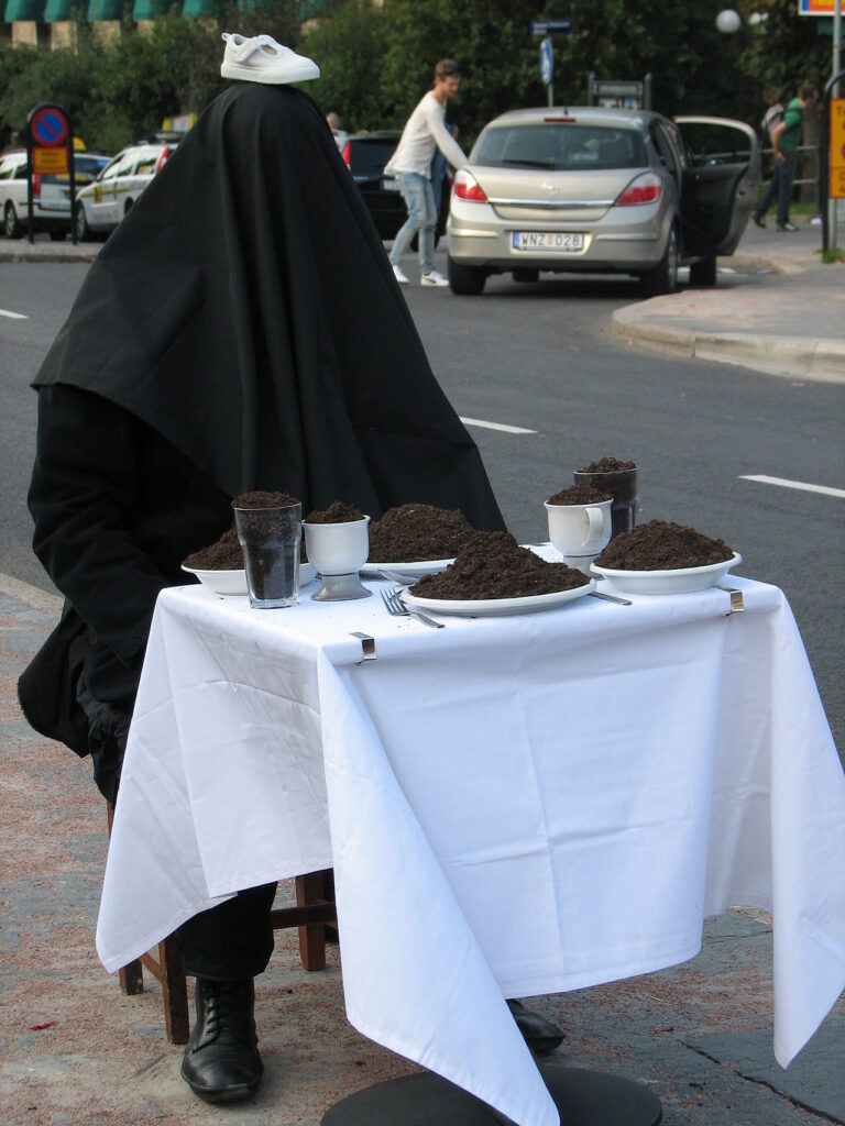 Performance art by Alastair Mac Lennan