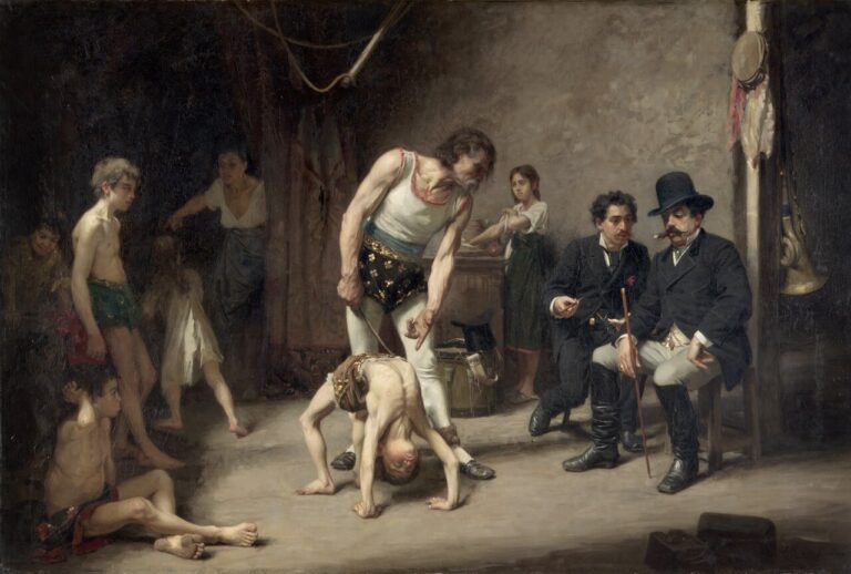 Acrobat Family before the Circus Manager Nils Forsberg - Gothenburg Museum of Art - GKM