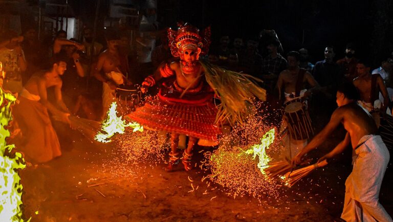 Flames in Motion at Theyyam