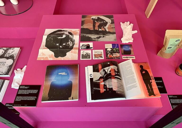 Graphic design in the Pia a Amzei Building in Bucharest at Romanian Design Week