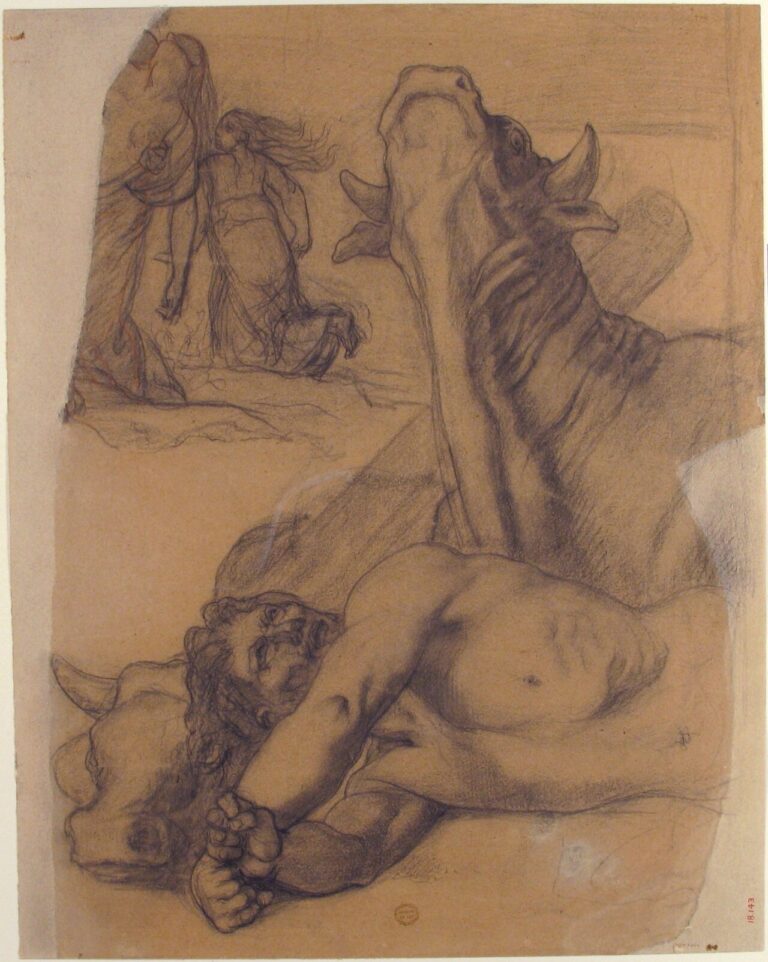 Sketch for War painting in the Museum of Picardy at Amiens