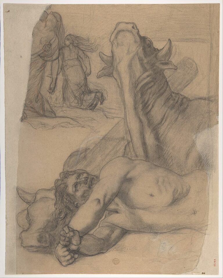 Sketch for War painting in the Museum of Picardy at Amiens