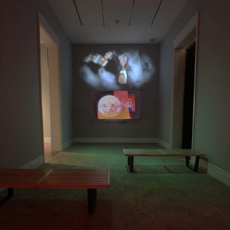 The Casebearer 2 0 by Dave Greber installed at the Ogden Museum of Southern Art