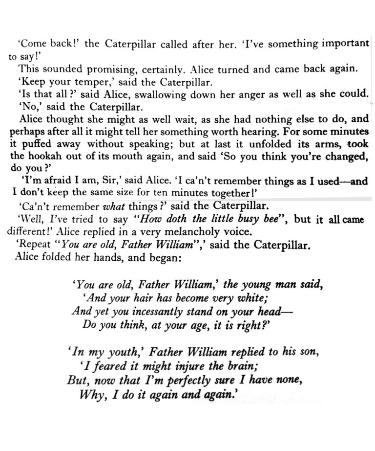 Prose and Verse on one page
