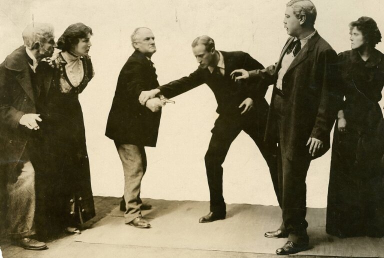 A scene from the stage play The Battle