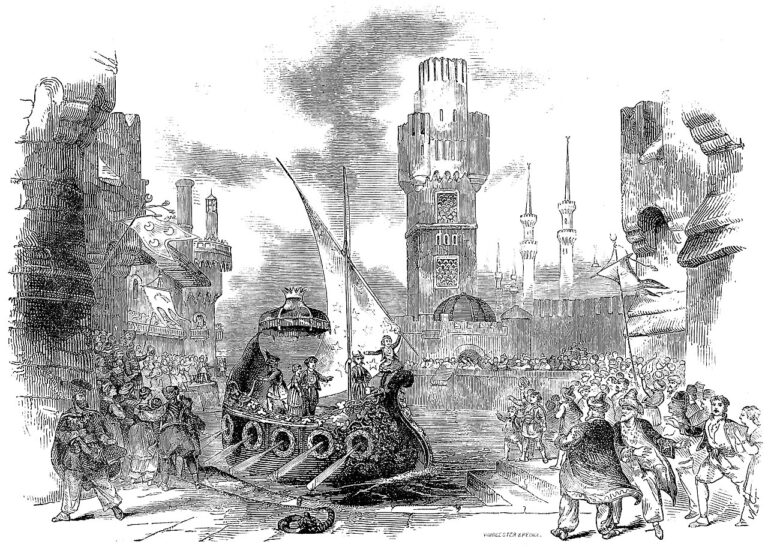 Scene from the Play of The Children of Cyprus