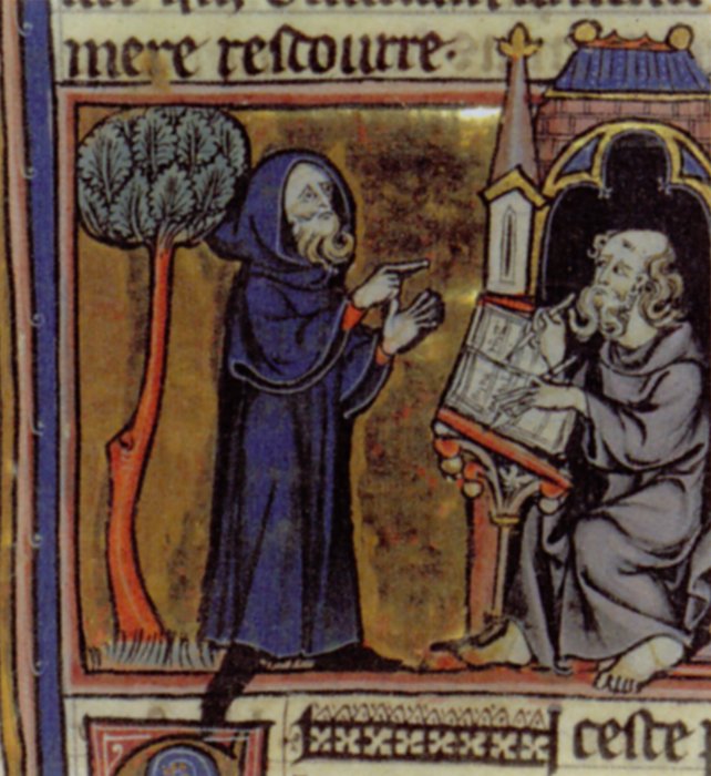 Merlin illustration from middle ages