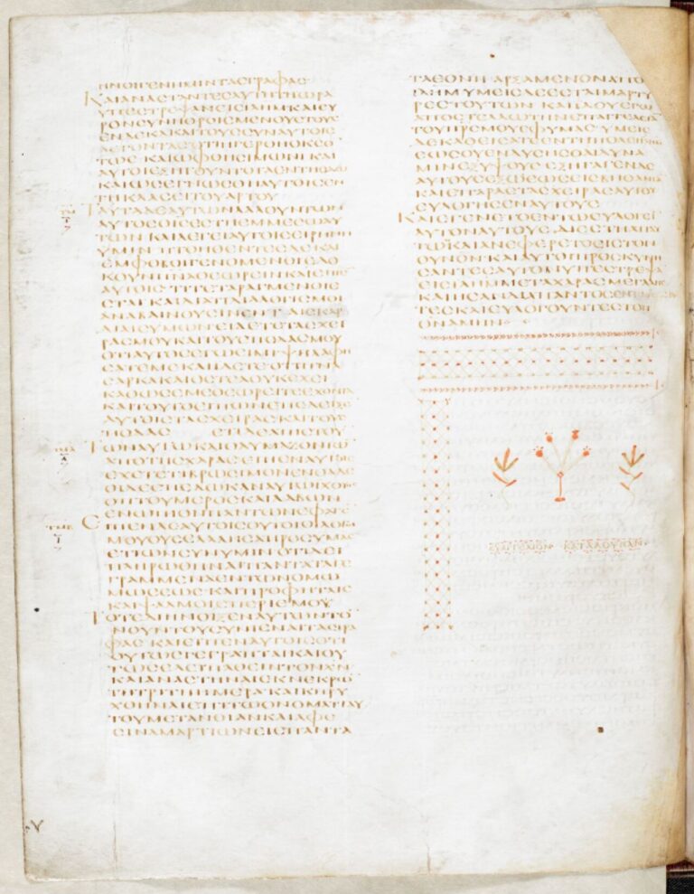 Codex Alexandrinus f 41 v - Luke