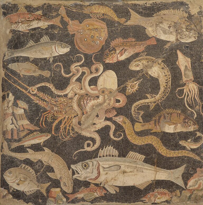 Fish Catalogue mosaic Naples National Archaeological Museum