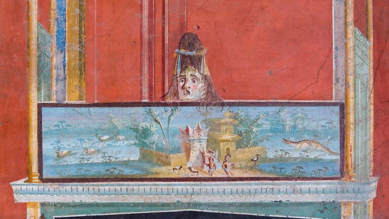 Fresco Nile Architecture Mask MANN