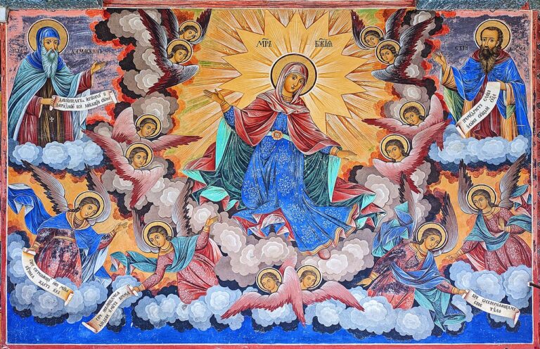 Religious fresco in Rila Monastery