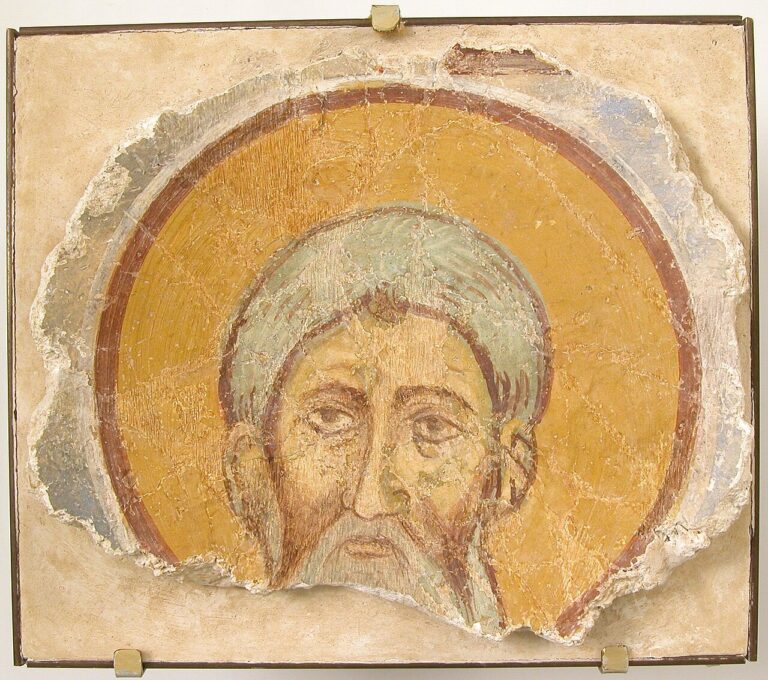 Wall Painting of a Male Saint