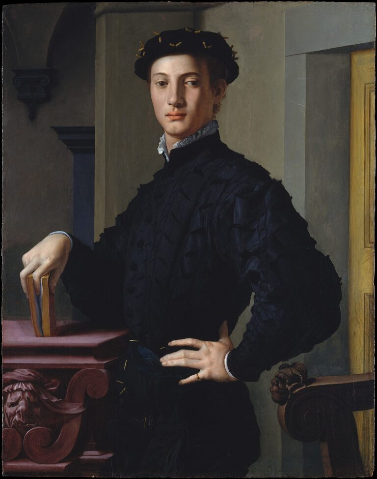 Italian Ritratto di giovane uomo con libro Portrait of a Young Man with a Book