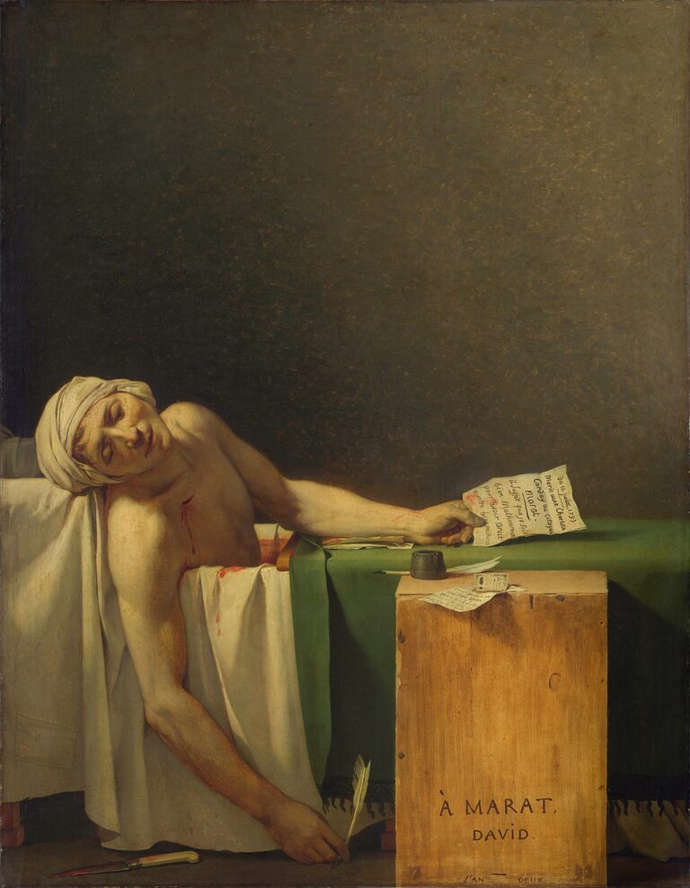 French La Mort de Marat The Death of Marat