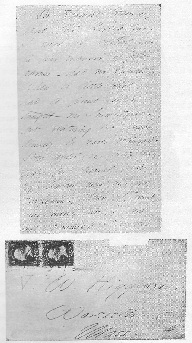 Emily Dickinson s letter about her love