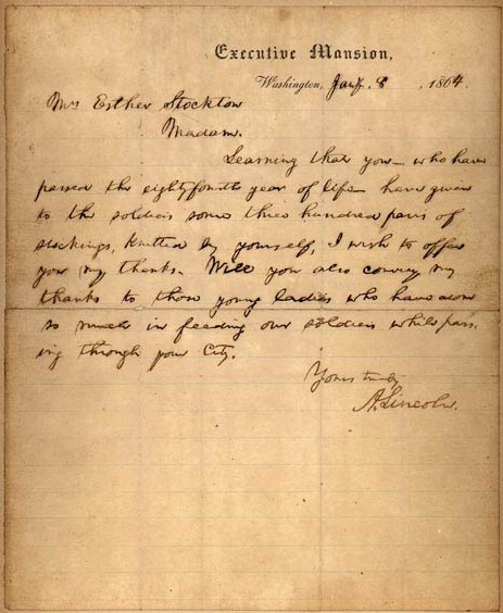 Esther Stockton letter