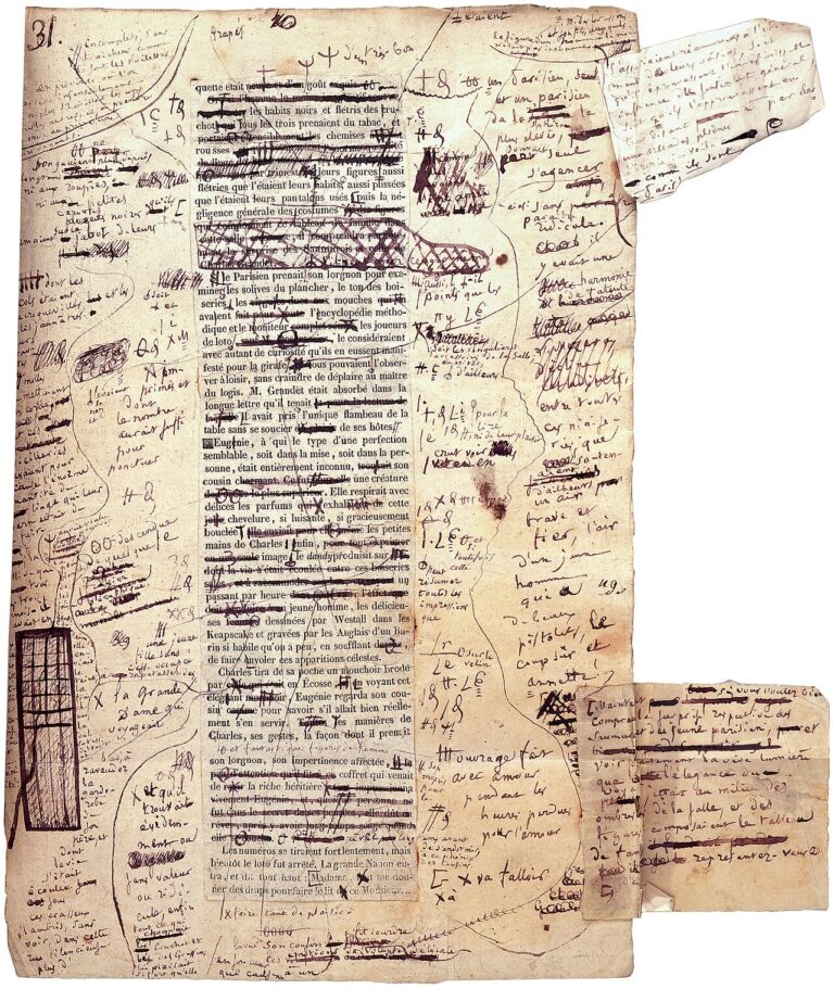 Balzac autograph manuscript of the novel Eug nie Grandet