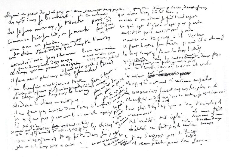 Manuscrit proverbes retourn s Balzac