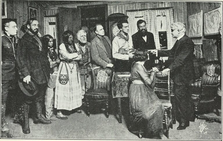 The theatre through its stage door