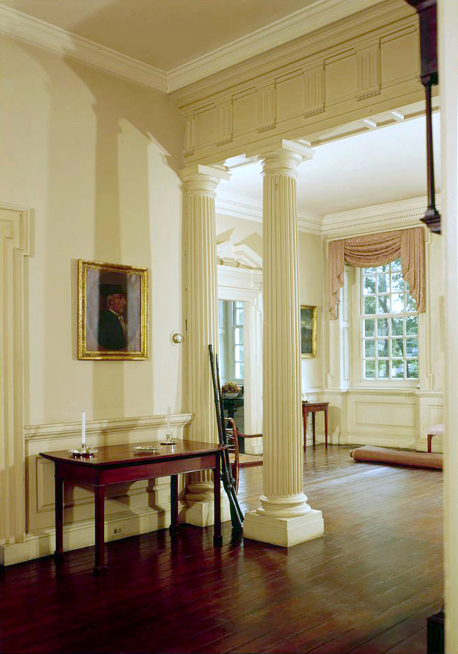 Cliveden main hall colonnade