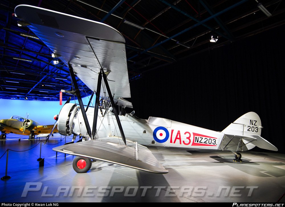 Avro 626 Prefect NZ203 in a museum viewed from the rear quarter.
