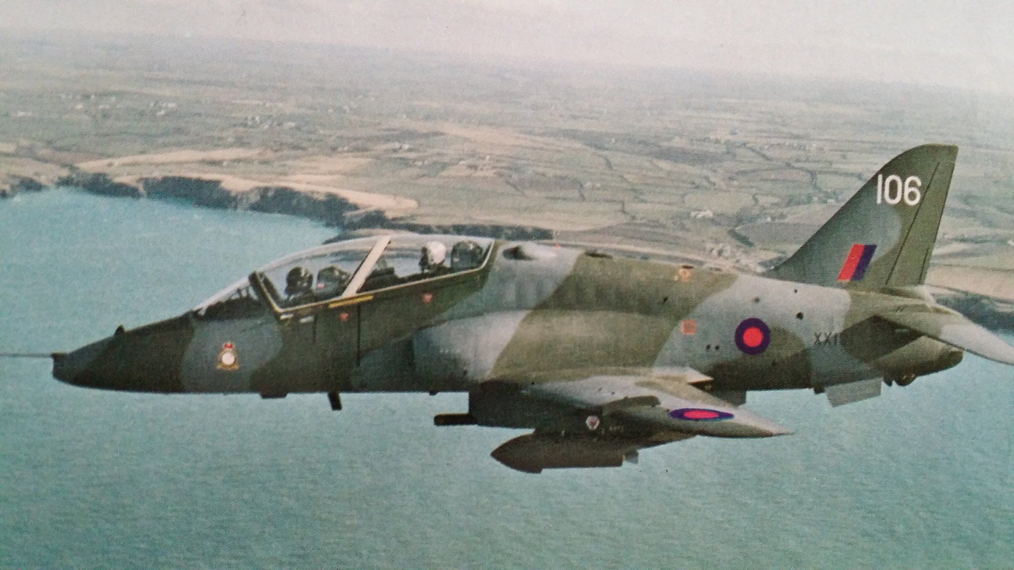 BAe Hawk - HS BAe Hawk T1. TWU RAF Brawdy (1980s) Air force aircraft, British