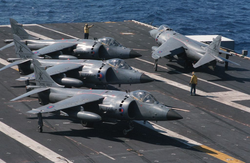 BAe Sea Harrier - Royal Navy BAe Sea Harrier FRS.1s from No. 800 Naval Air Squadron on