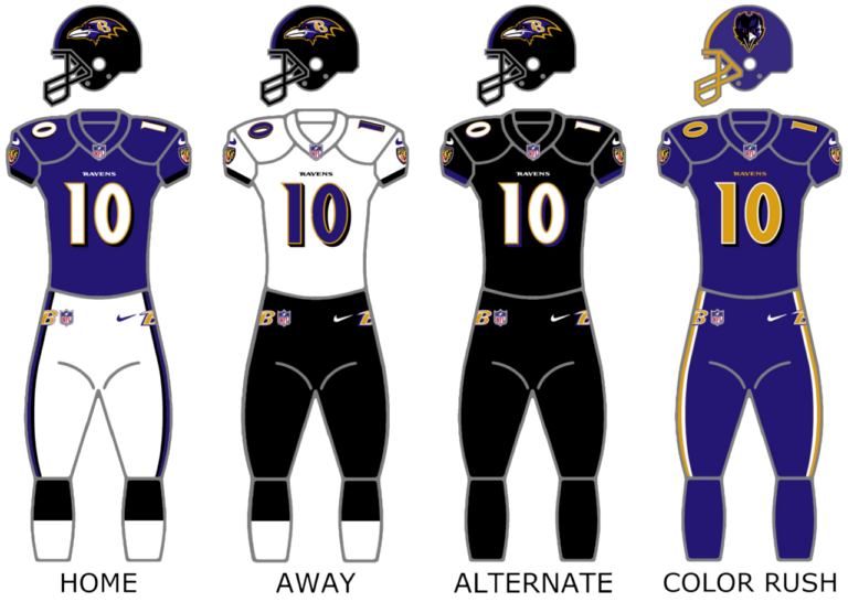 Baltimore Ravens uniform graphic