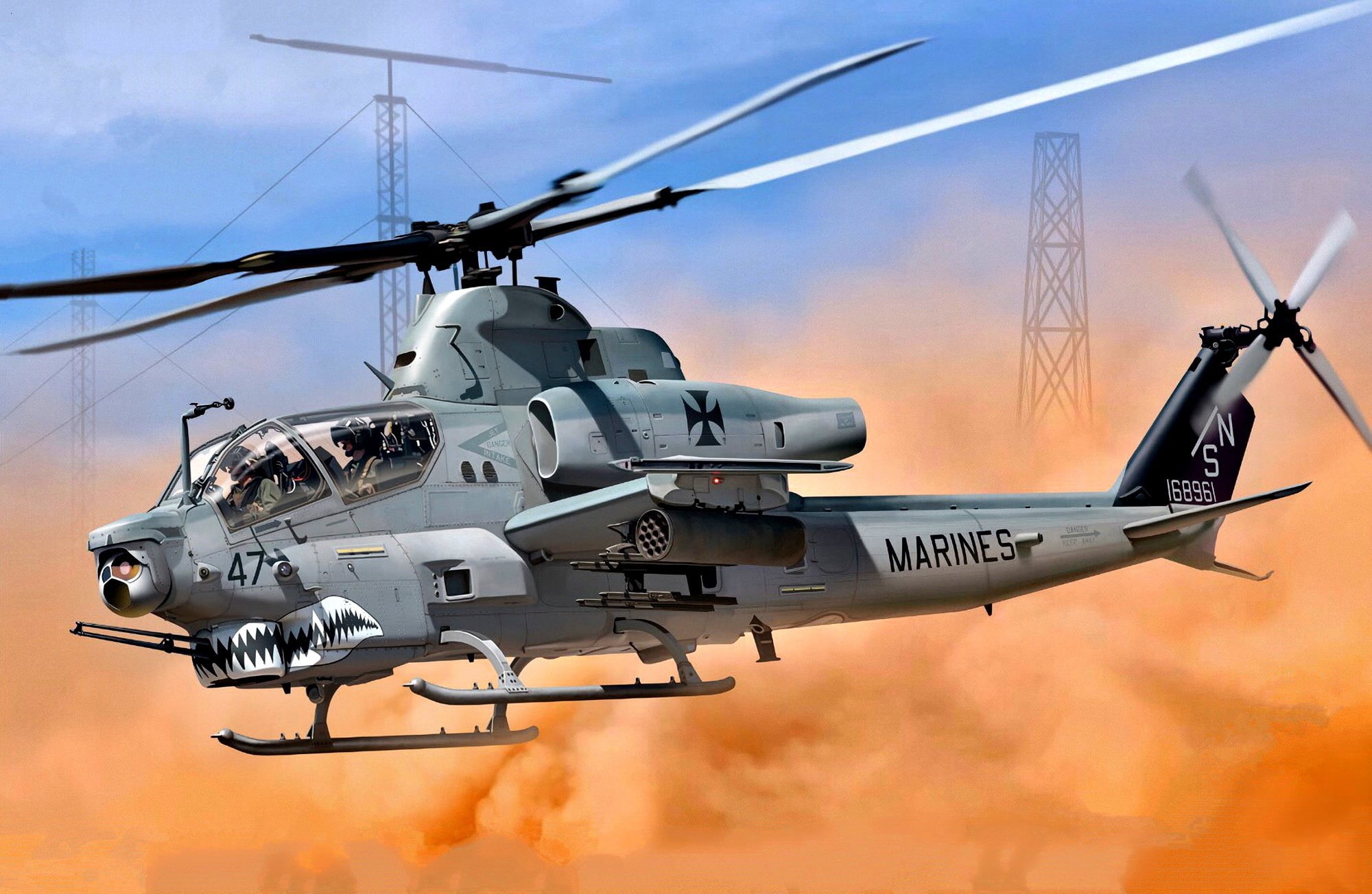 Bell AH-1Z Viper - Wallpaper ID: 1309786 / Bell AH-1Z Viper, Aircraft, Helicopter