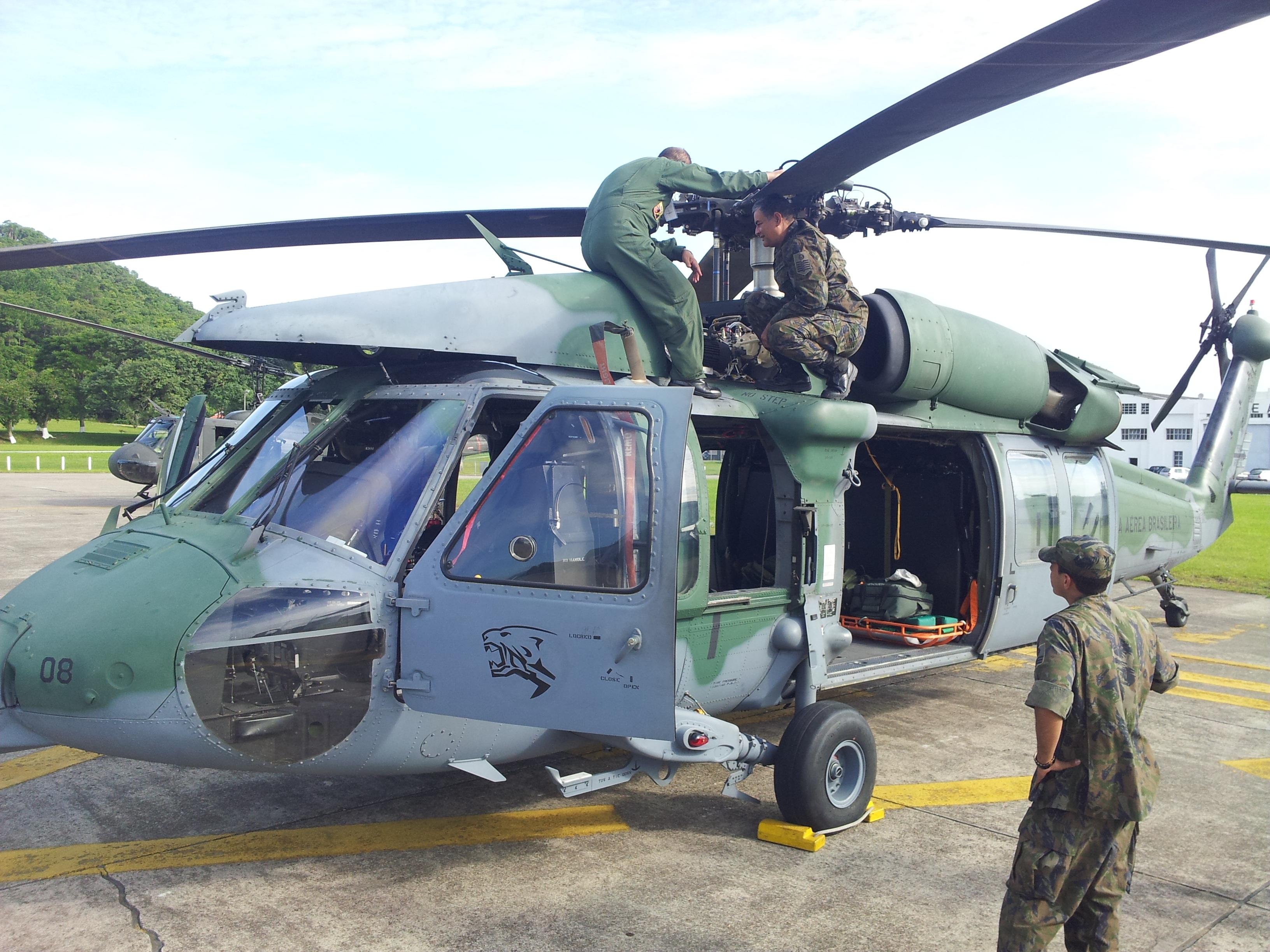 Bell UH-1 Iroquois - Free Images : aircraft, vehicle, aviation, brazil, rotorcraft, fab, air