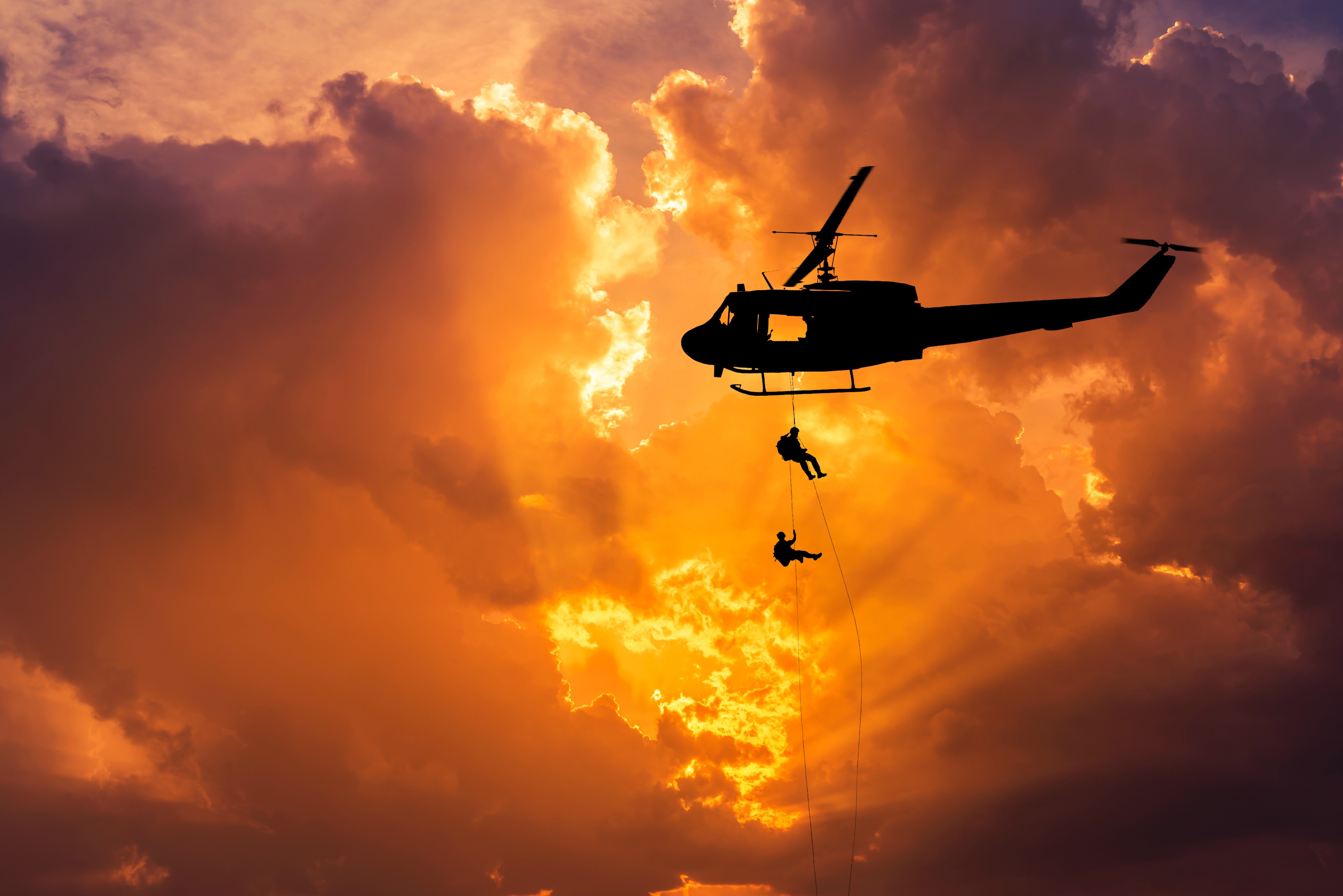 Bell UH-1 Iroquois - Helicopters, Sunrises and sunsets, HD Wallpaper Rare Gallery